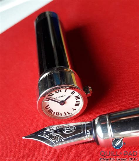 vintage cartier pen|cartier pen with clock.